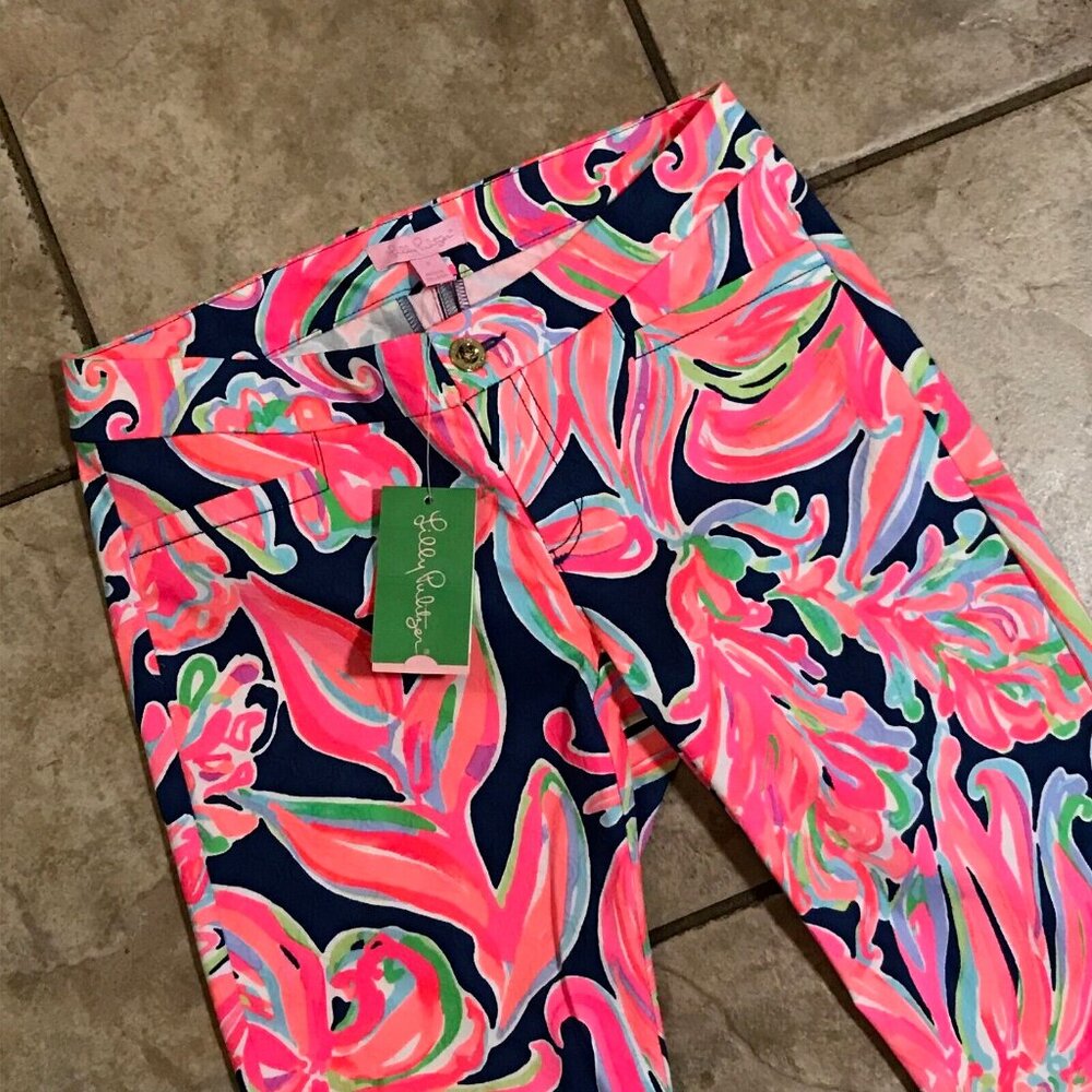 Lilly Pulitzer Kelly Skinny Ankle Pants Banana Flambé NWT - Picture 6 of 13
